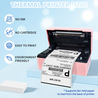 Imprimante thermique sans fil Marklife D200 haute vitesse 4x6, résolution 203 dpi pour les étiquettes d'expédition de la logistique et des petites entreprises