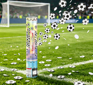 Cañón de Confeti de Papel Biodegradable con Forma de Balón de Fútbol Personalizado para la Copa <span class=keywords><strong>Mundial</strong></span> de Fútbol 2026, para Fiestas de Cumpleaños, Diwali, Navidad - Product Image 4