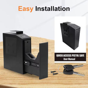 Caja Fuerte Biométrica <span class=keywords><strong>para</strong></span> Armas de Fuego Safewell con Almacenamiento de Múltiples Huellas Dactilares, Diseño Anti-Robo con Sobrescripción de Llave, Ahorro de Espacio y Montaje en Pared - Product Image 4