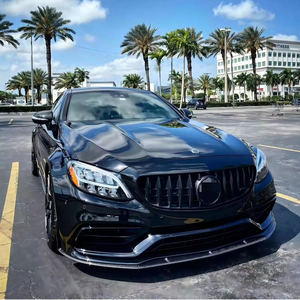 Pare-chocs de voiture en Fiber de carbone pour <span class=keywords><strong>Mercedes</strong></span> Benz W205 C63S <span class=keywords><strong>AMG</strong></span> BK pare-chocs avant lèvre pare-chocs de voiture - Product Image 6