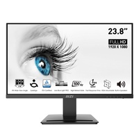 Moniteur IPS MSI MP243X 24 ''-1080p, 100Hz, faible lumière bleue, protection des yeux, haut-parleurs intégrés, noir