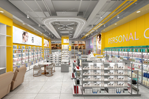 Vẻ đẹp hiển thị đồ đạc tùy chỉnh làm đẹp cửa hàng hiển thị Rack cho không gian nhỏ cửa hàng bán lẻ thiết kế nội thất - Product Image 3