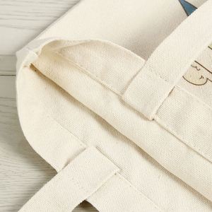 Sac fourre-tout en toile de coton réutilisable avec logo personnalisé brillant, écologique, en promotion - Product Image 6