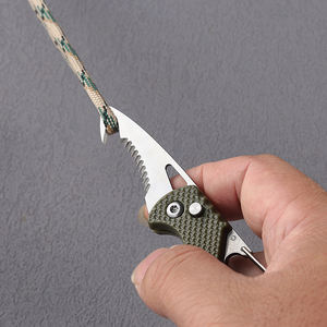 Bochen 3 en 1 bouton poussoir ouvert corde coupe-ceinture mousqueton porte-clés sauvetage d'urgence Camping alpinisme outils EDC <span class=keywords><strong>Kit</strong></span> - Product Image 5