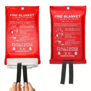 Couverture anti-feu d'urgence en fibre de verre X 1,2 m : Résistance au feu, sécurité et protection, logo personnalisé - Product Image 1