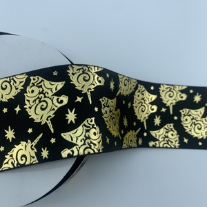 Cinta de grogrén con estampado de lámina dorada con temática de <span class=keywords><strong>unicornio</strong></span>, cinta degradada en colores pastel arcoíris para envolver regalos, lazos para el cabello y manualidades infantiles - Product Image 6