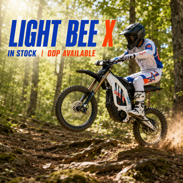 Ready to Ship 2026 Light Bee X Electric Dirt Bike 72V 35Ah 10kW 80km/h US UK AU Warehouse Fast DDP Shipping Off-road Motorcycle