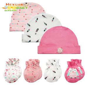 2024 ropa de bebé sombreros <span class=keywords><strong>y</strong></span> <span class=keywords><strong>manoplas</strong></span> Primavera Verano algodón producto infantil recién <span class=keywords><strong>nacido</strong></span> Niño niña conjunto de <span class=keywords><strong>manoplas</strong></span> - Product Image 5