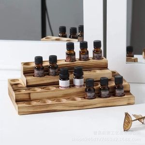 Wooden Essential Oil <b>Rack</b> 3 Tier Desktop <b>Storage</b> Holder For Nail Oil <b>Bottle</b> Display Organizer - Product Image 3