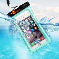 Vente directe d'usine, pochette étanche pour téléphone portable IPX8 en PVC Dural, sac flottant pour téléphone portable avec airbag gonflable pour les parcs aquatiques