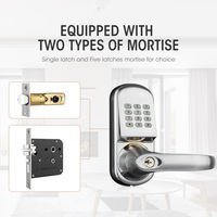 Eletronic Digital Fechadura Zwave Serrure de porte Télécommande par Smart Phone APP Mot de passe Serrure de porte intelligente