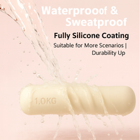 Ensemble d'haltères en silicone Pilates personnalisables (1 kg, 1,5 kg, 2 kg, 2,5 kg) – Haltères portables pour femmes