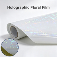 Film de plastification à froid holographique transparent effet verre brisé, auto-adhésif, pour superposition de photos, affiches, artisanat et graphiques d'intérieur