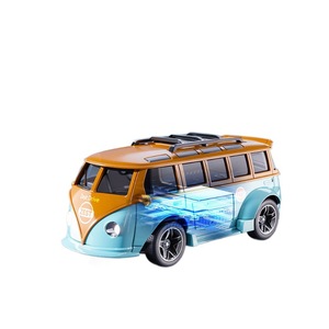Modelo Diecast 2,4 Ghz Rc Mini coche <span class=keywords><strong>Control</strong></span> <span class=keywords><strong>remoto</strong></span> Rc Mini Van Bus T1 eléctrico Vintage escritorio Drift Robot coche camión - Product Image 6
