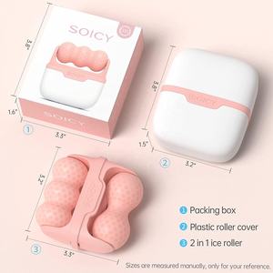 Arrossamento gonfio pori restringimento silicone rullo di ghiaccio raffreddamento massaggio globo di ghiaccio massaggio viso calma MTS dopo cura kit - Product Image 6