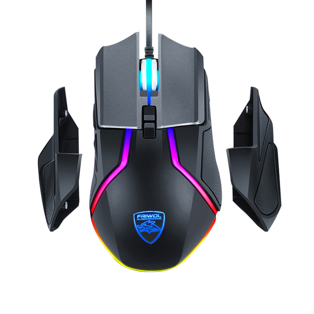 Yamaha Hot Selling 8D RGB 8-Key 8000 DPI Optical Ergonomic Waterproof Wired USB Macro Programming Gaming Mouse Stock