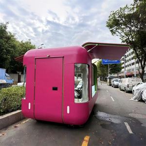 Net rouge Wenchuang voiture marché de nuit Place salle à manger café remorque scénique zone collation boisson acier inoxydable utilisé crème glacée vente voiture - Product Image 2