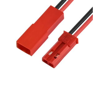 Konektor baterai JST 2p merah dengan isolasi PVC kabel LIPO pria dan wanita untuk aplikasi elektronik - Product Image 3
