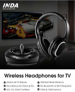 Auriculares Inalámbricos para TV Aptos para Personas Mayores con Alcance de 30 Metros y Sonido de Alta Fidelidad con Cancelación de Ruido para TV y Películas, Base de Carga Incluida - Product Image 3