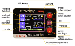 2024 bán chạy nhất kỹ thuật số biến tần thợ hàn cho <span class=keywords><strong>MIG</strong></span> phong cách mới thép không gỉ xử lý - Product Image 3