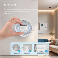 Zemismart Tuya Wifi Smart Light Disjoncteurs de télécommande Module de commutation relais avec surveillance de l'alimentation Domotique Alexa Voice