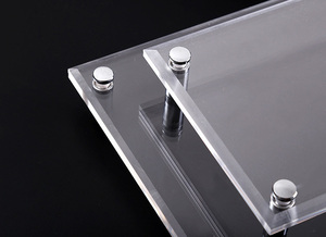 Entretoise murale creuse en acier inoxydable pour panneau publicitaire, <span class=keywords><strong>vis</strong></span> de fixation pour support de verre - Product Image 4