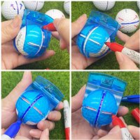 Vente en gros, nouveau design, accepter des accessoires de golf personnalisés, outil d'alignement de marqueur de ligne de balle divot