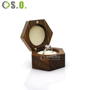 Premium Custom Shape <b>Wooden</b> Jewelry Box High-quality Diamond Ring Jewelry Box Watch Wood Box with LED Lighting Bracelet Wood Box - Product Image 1
