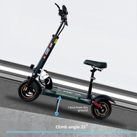 Trottinette électrique 48V13AH 800W en alliage d'aluminium pliable, étanche, véhicule complet, exclusivement destiné à l'exportation à l'étranger vers l'Europe et les États-Unis