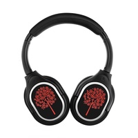 Headphone Silent Disco untuk Film, Bioskop, Teater, Headset Nirkabel Over-Ear yang Nyaman dengan Lampu LED yang Dapat Dipilih Aktif/Non-Aktif