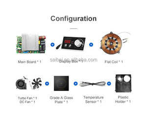 Fornello a induzione personalizzato OEM 2000W touch control piano cottura a induzione fornello induttivo a fornello singolo per pentola calda - Product Image 2
