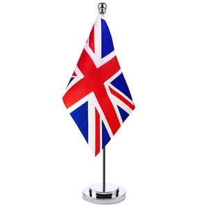 Drapeau du <span class=keywords><strong>Danemark</strong></span> imprimé numériquement double face 4''x5'' en polyester imperméable 1440dpi, taille personnalisable, pour table - Product Image 3
