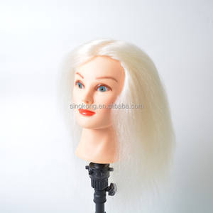 Tête de mannequin d'entraînement 100 % Yaki blanche <span class=keywords><strong>pour</strong></span> <span class=keywords><strong>coiffeur</strong></span>, vente en gros - Product Image 2