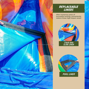 Castillo Inflable Comercial, Tobogán Acuático Inflable para Adultos Gigantes y Niños <span class=keywords><strong>con</strong></span> Tobogán, Tamaño Personalizado, Material <span class=keywords><strong>de</strong></span> PVC - Product Image 4