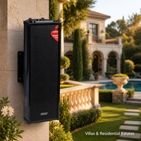 Système de sonorisation HD-108, enceintes colonnes passives pour extérieur, pour les terrains de jeux scolaires, les stades et les parcs.