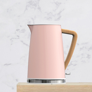 Pink Wooden Handel Electric Kettle for Boiling Water Bread Toaster <b>Blender</b> 3 in 1 Kettle and Toaster Set - Product Image 3