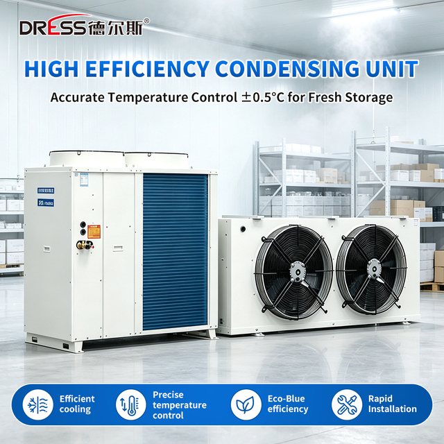 Commercial Walk in Cooler and Freezer Refrigeration Unit with Condenser Unit and Unit Cooler Evaporator
