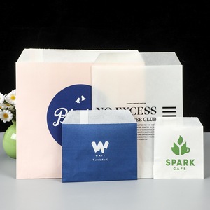 White Black Paper Bag With Logo Custom Brown Kraft Paper Bags With Handle Kraft Paper Shopping Bag With Your Own Logo - Product Image 1