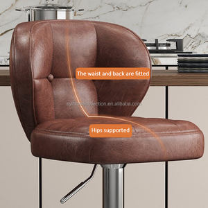 Tabourets <span class=keywords><strong>de</strong></span> <span class=keywords><strong>bar</strong></span> pivotants commerciaux en gros, repose-pieds, chaises <span class=keywords><strong>de</strong></span> <span class=keywords><strong>bar</strong></span> modernes en métal avec dossiers souples, mobilier <span class=keywords><strong>de</strong></span> <span class=keywords><strong>bar</strong></span> - Product Image 2