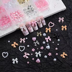 Ensemble <span class=keywords><strong>de</strong></span> 12 décorations pour ongles en forme <span class=keywords><strong>de</strong></span> nœud, <span class=keywords><strong>de</strong></span> cœur et <span class=keywords><strong>de</strong></span> perle, papillon, ours, pétale, <span class=keywords><strong>flocon</strong></span> <span class=keywords><strong>de</strong></span> <span class=keywords><strong>neige</strong></span>, kit d'accessoires pour ongles - Product Image 5