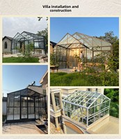 Balcons et Jardins Extérieurs Personnalisés Contemporains en Alliage d'Aluminium et Verre Trempé, Isolation Phonique, Protection Solaire, Polygonales