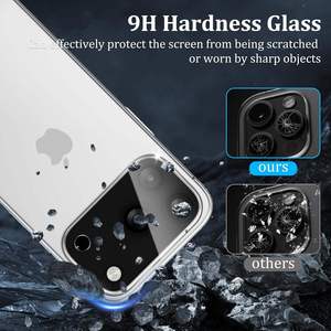 ฟิล์มกระจกนิรภัย 3 มิติ ป้องกันหน้าจอและเลนส์กล้อง HD สำหรับ iPhone 13 14 15 16 17 Pro Max รุ่นปี 2025 9H - Product Image 6