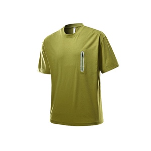 Camiseta de Verano para Hombre, Manga Corta, Informal, Ligera, Transpirable, Color Personalizado, Secado Rápido, Antiarrugas, Corte Regular, Diseño con Letras - Product Image 4