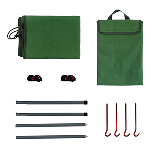 Exterior Camping Lona Cortavientos, Camping al aire libre Protección contra el viento, Parabrisas plegable con varillas de soporte - Product Image 5