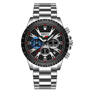 NIBOSI 2505 Relojes de cuarzo para hombres Elegante lujo Nueva tendencia Diseño Superventas Banda de acero inoxidable Impermeable Fábrica al por mayor - Product Image 2