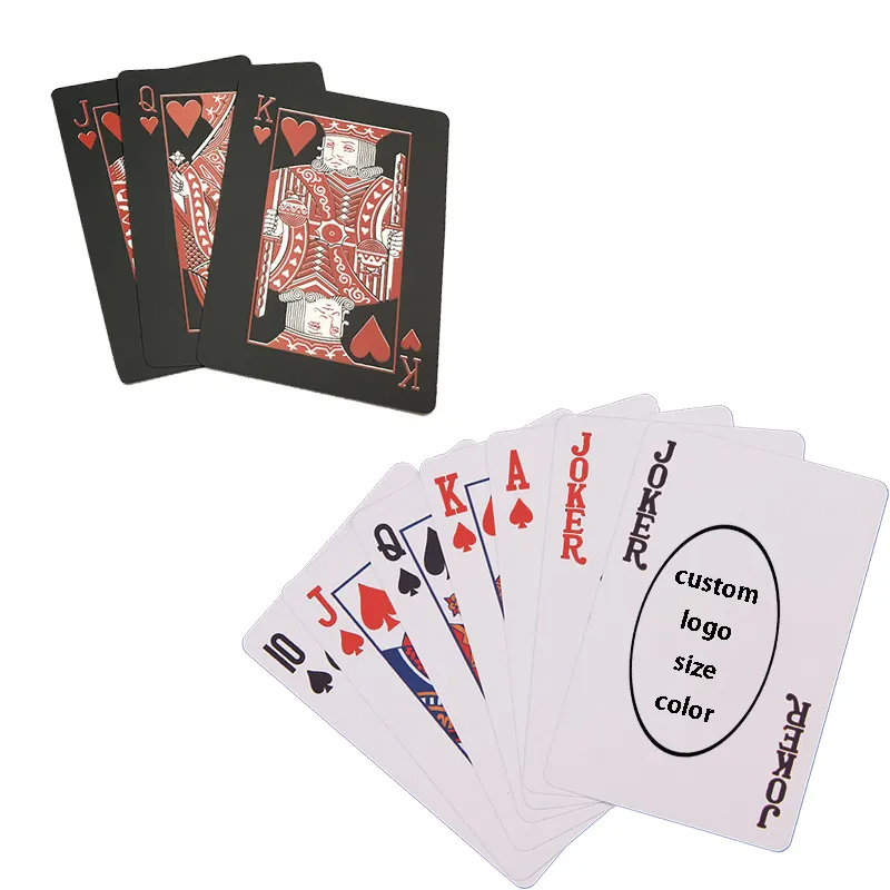 Carte segnate carte da gioco per ragazza sexy scatole da poker scatola in PVC sutra scatola in metallo stampata personalizzata deck gioco di carte in oro nero logo personalizzato