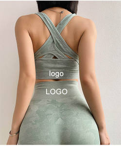 लोगो ने दो टुकड़ों को अनुकूलित किया, महिलाओं के खेल योग सेट के 2019 जिम कपड़े महिलाओं के खेल योग सेट कपड़ों की महिलाओं को तैयार किया - Product Image 3