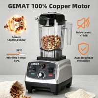 2200W Pure Koperen Motor Blender Chopper Mixer Blender Fruitmixer Hoge Capaciteit Blender