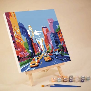 Decoración Estética para Habitaciones, Kit de Pintura por Números en Lienzo Acrílico, Paisaje, Regalo Hecho a Mano, Suministros de Decoración para el Hogar - Product Image 5