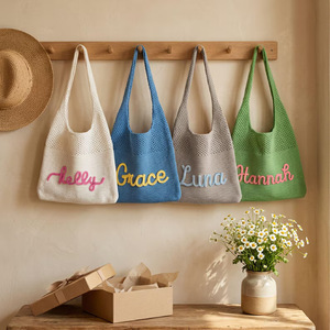 Bolso de Mano Tejido Colorido Uionen, Bolso de Hombro Personalizado para Uso Diario y al Aire Libre - Product Image 1